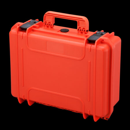Fotokoffer orange 33x30x15 mit Schaumstoffeinlage